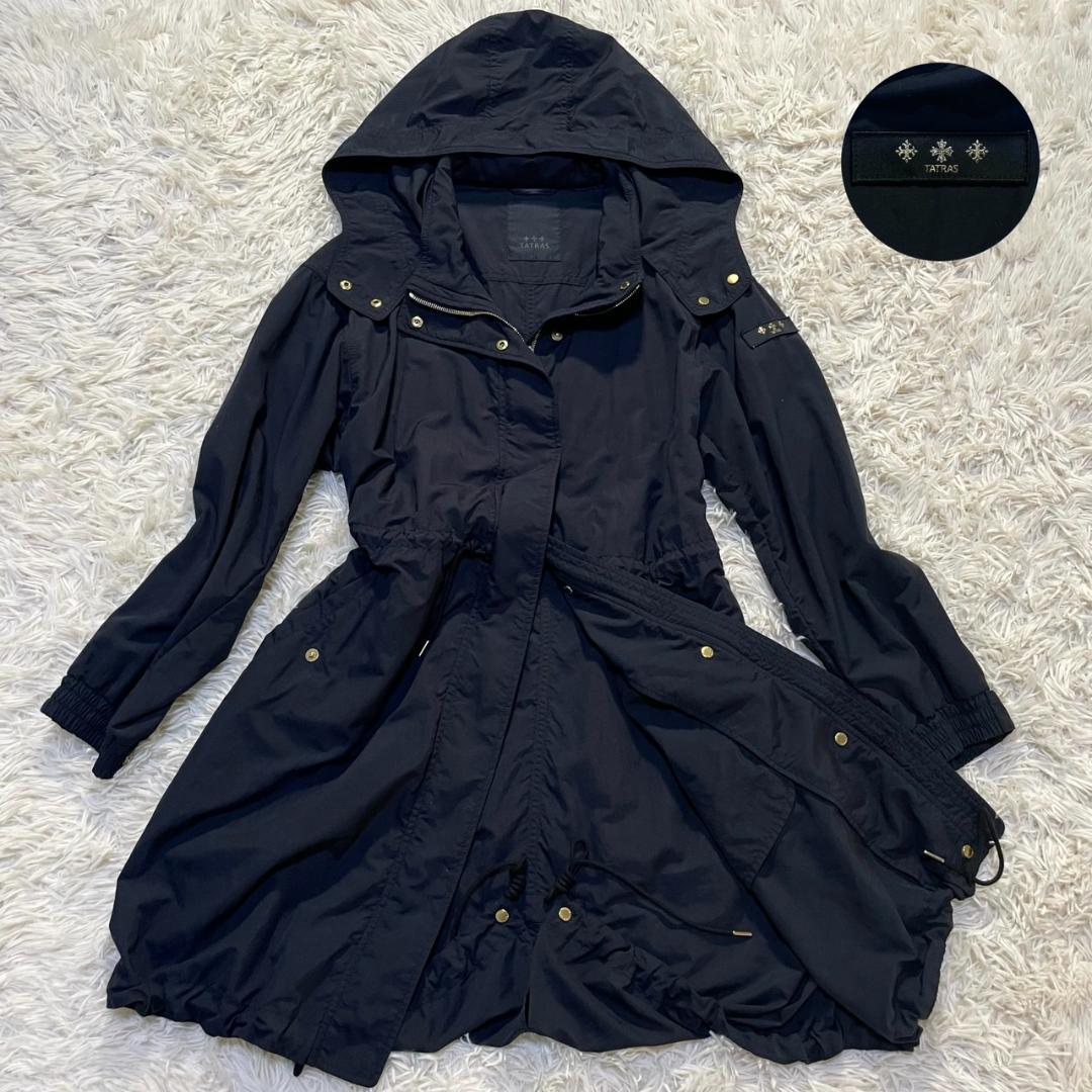 美品✨タトラス ALRESCHA モッズコート 2way ナイロン ブラック S TATRAS（タトラス） コート ALRESCHA アルレシャ LTAT24S4888-O