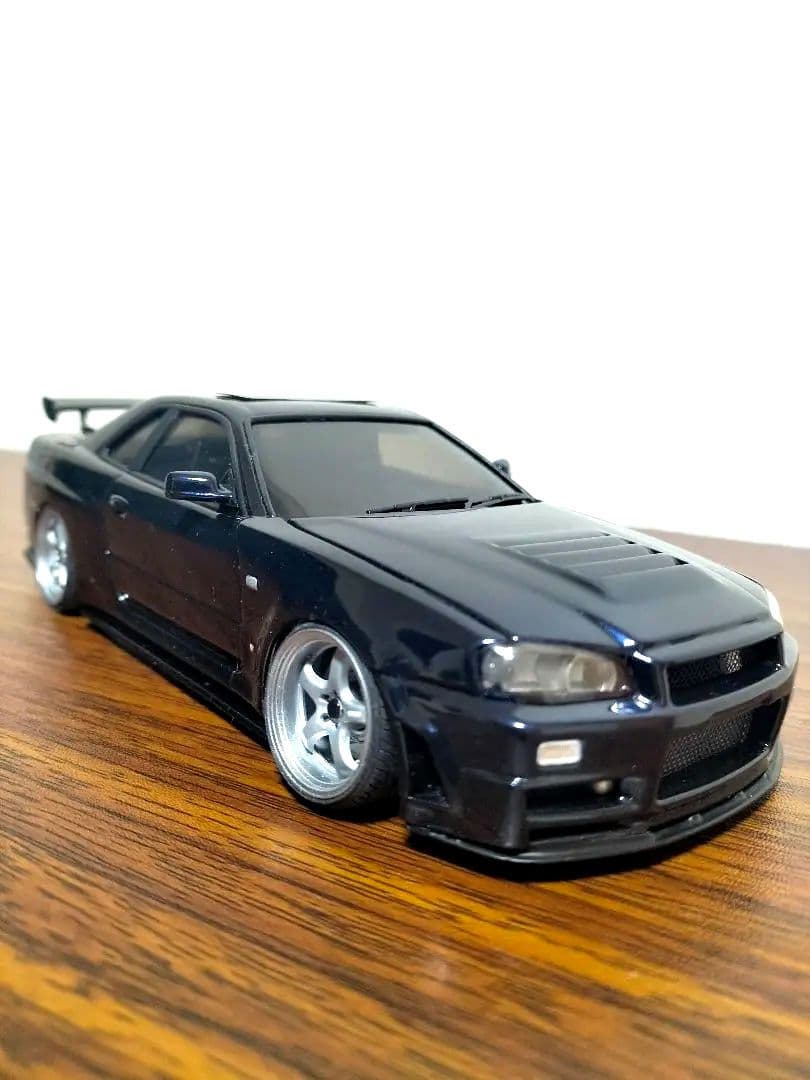 最終値下げ アオシマ GT-R ER34 R仕様 BP9 1/24 - メルカリ