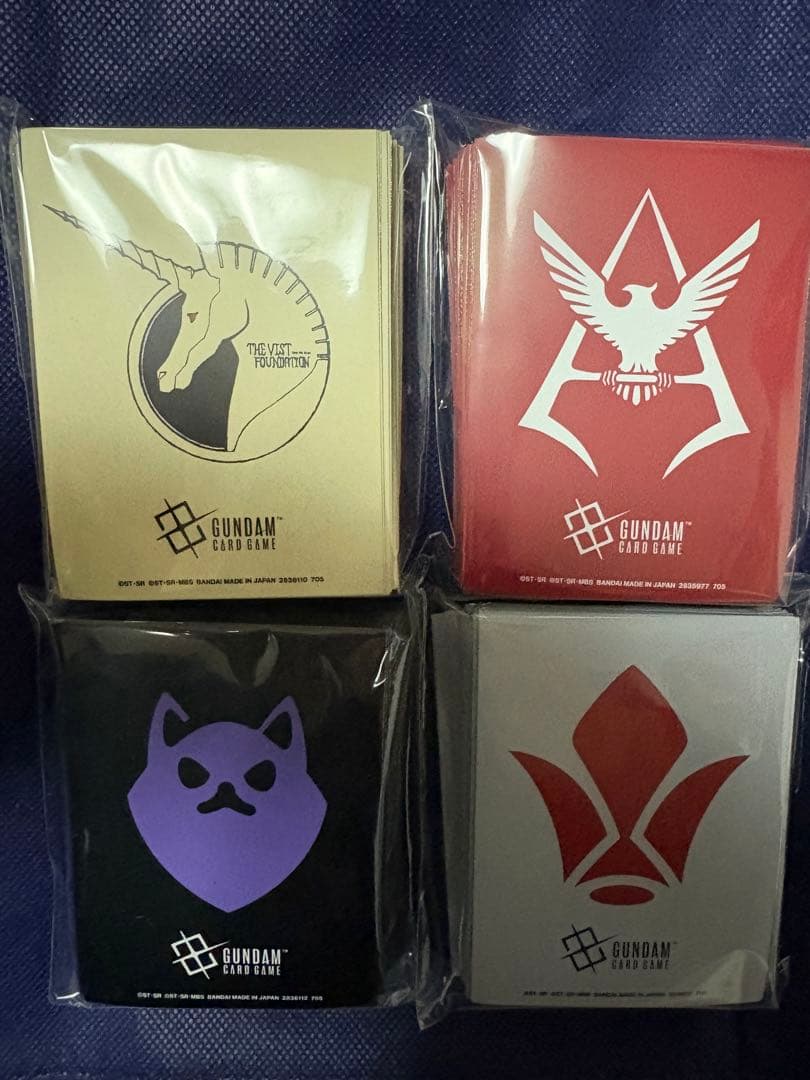 ガンダムカードゲーム　公式スリーブ 4セットまとめ 4種セット】 ガンダムカードゲーム オフィシャルカードスリーブ01