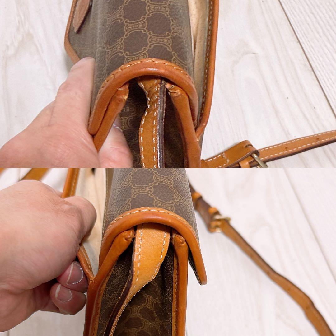 美品』CELINE(セリーヌ)ショルダーバッグ PVC マカダム柄 - メルカリ