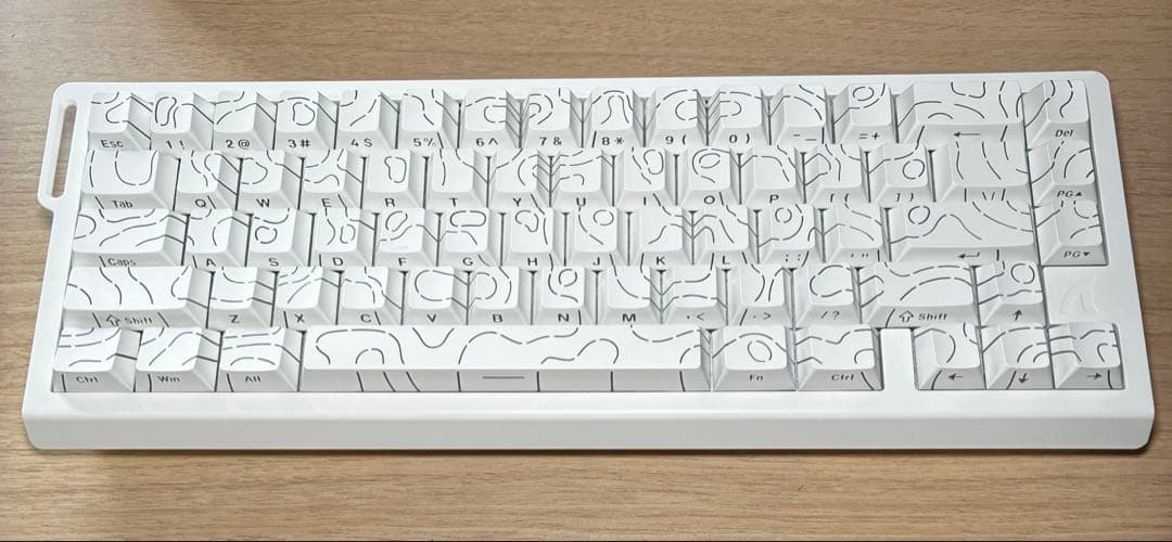 ATTACK SHARK X68PROHE ラピッドトリガー 磁気スイッチ 白 X68 HE マグネティックキーボード: 0.01mm RT 精度、8000Hz