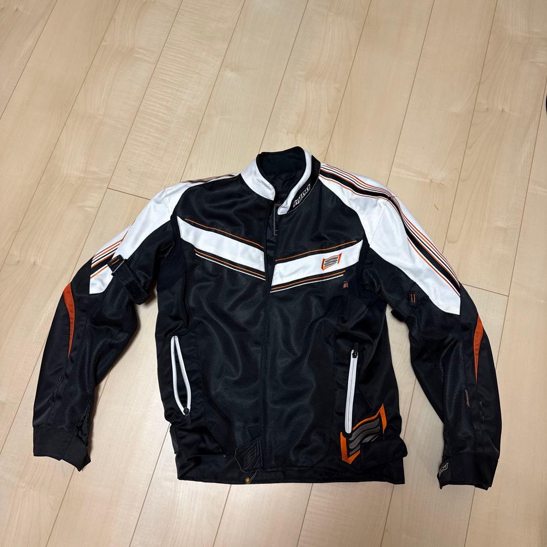 HYOD バイクジャケット LL 黒/白/オレンジ - メルカリ
