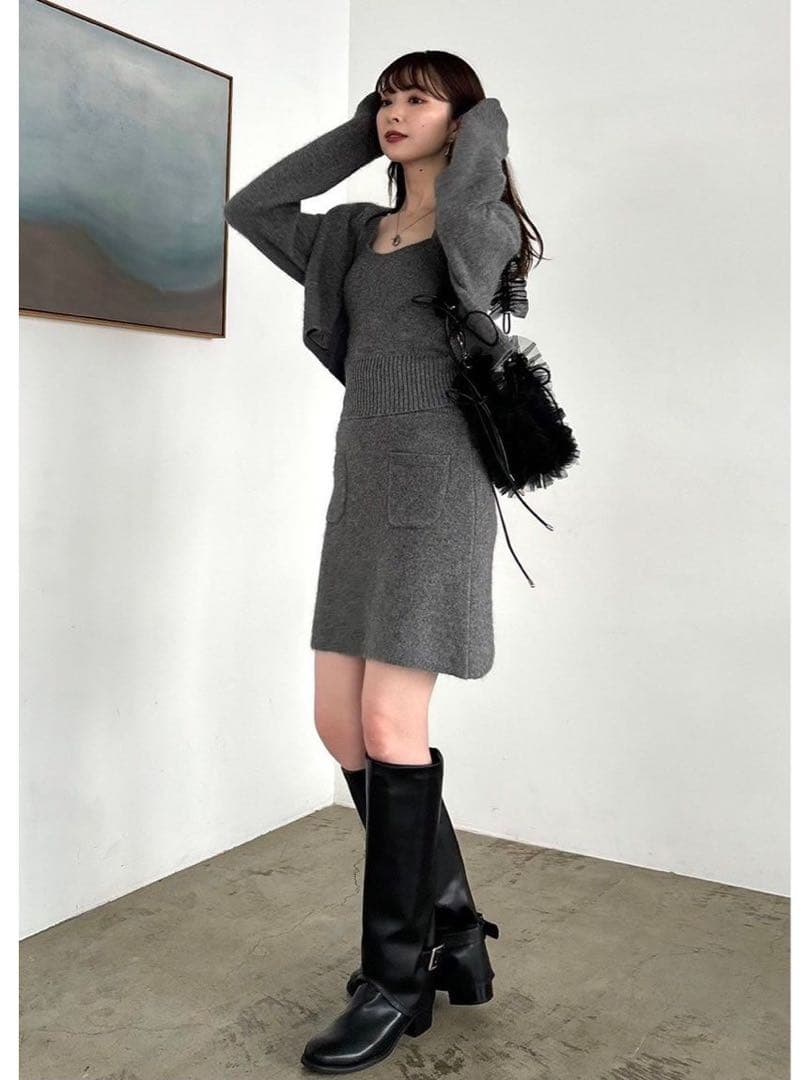 FRAY I.D フレイアイディー ラクーンニットセットアップ - メルカリ