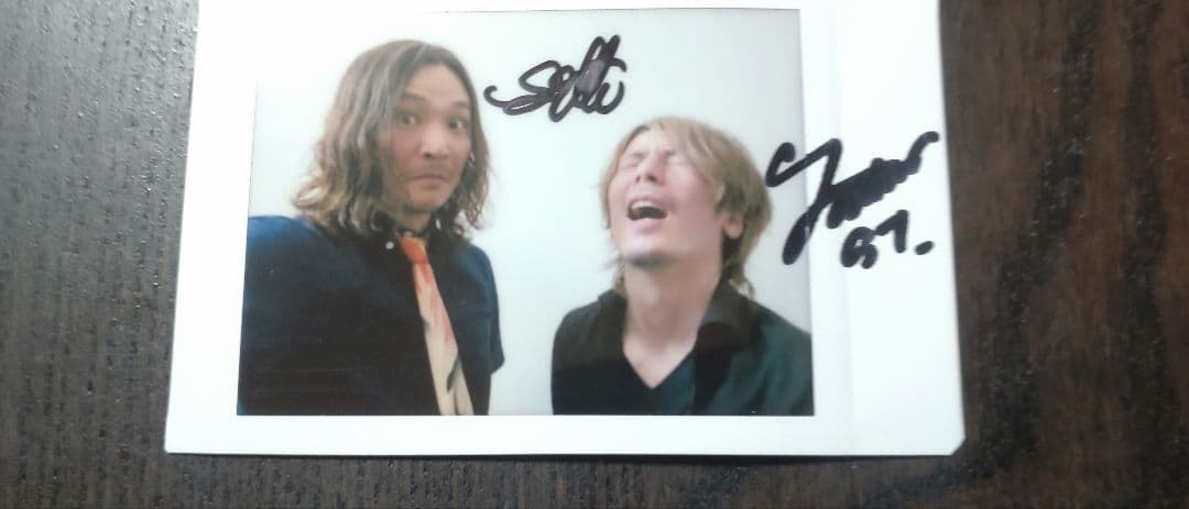 愛内里菜　EVER JOYFUL 高久知也さん田中竜夫さんの直筆サイン入りチェキ