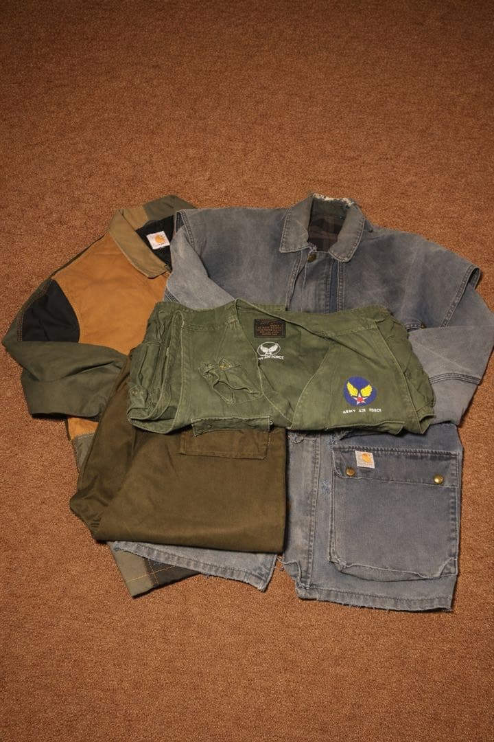 ひ*ん様 Carhartt 軍パンの断捨離古着！ 古着 80-90s USA製 Carhartt BRN ブラウン ダック ワーク ペインター