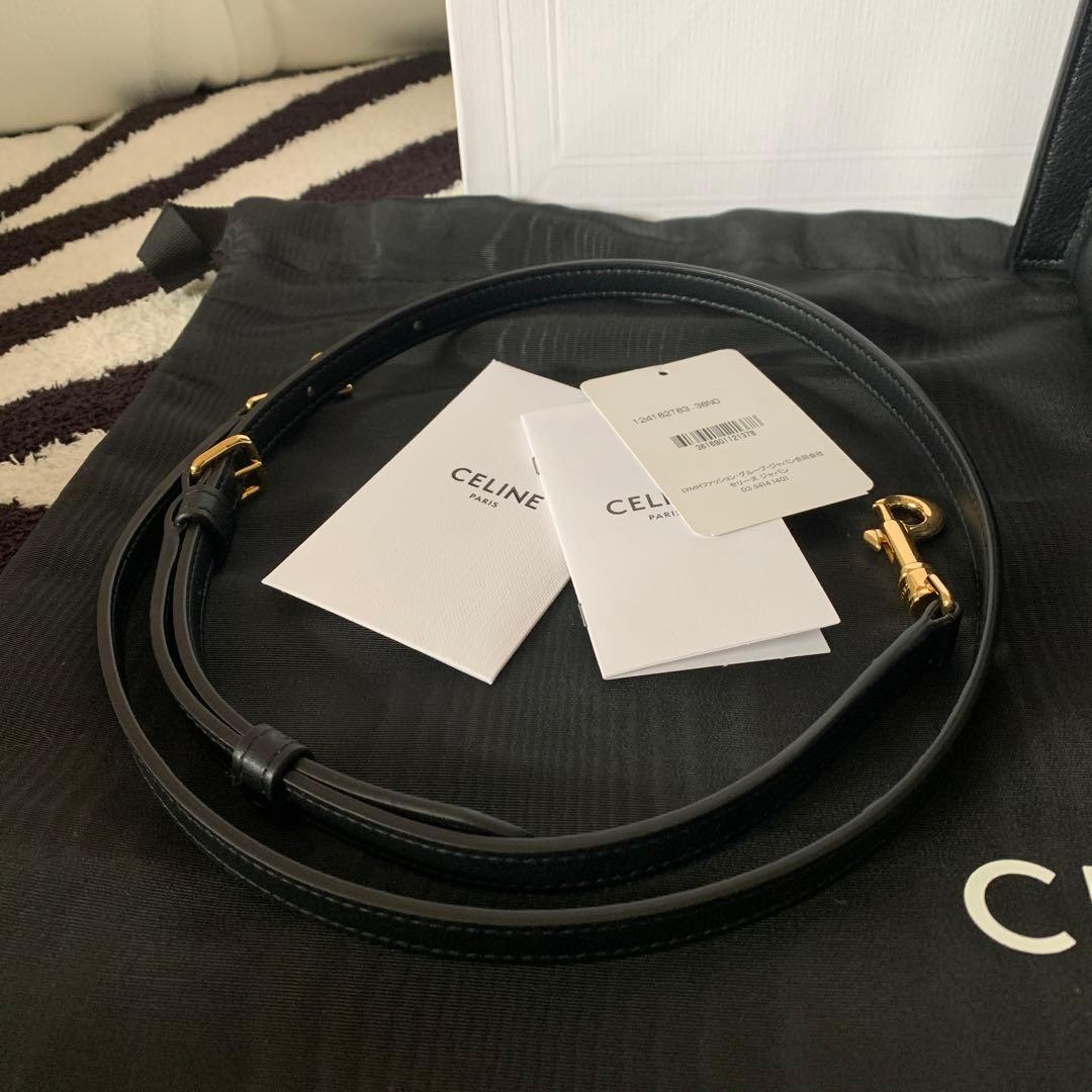 CELINE スモール キューボバッグ／サプルカーフスキン ブラック新品