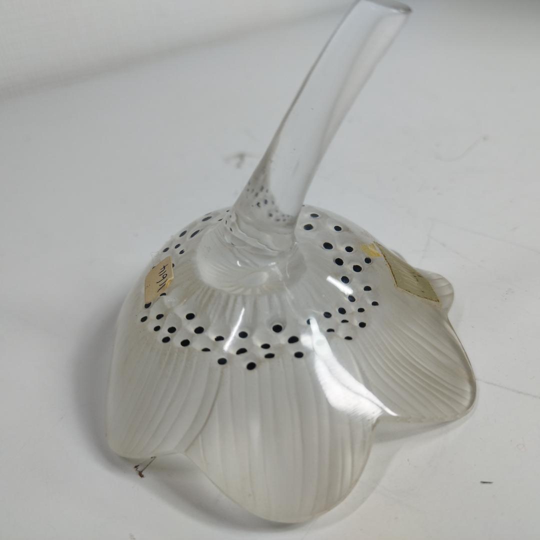 ラリック アネモネ ペーパーウェイト フランス アンティーク 花 エナ