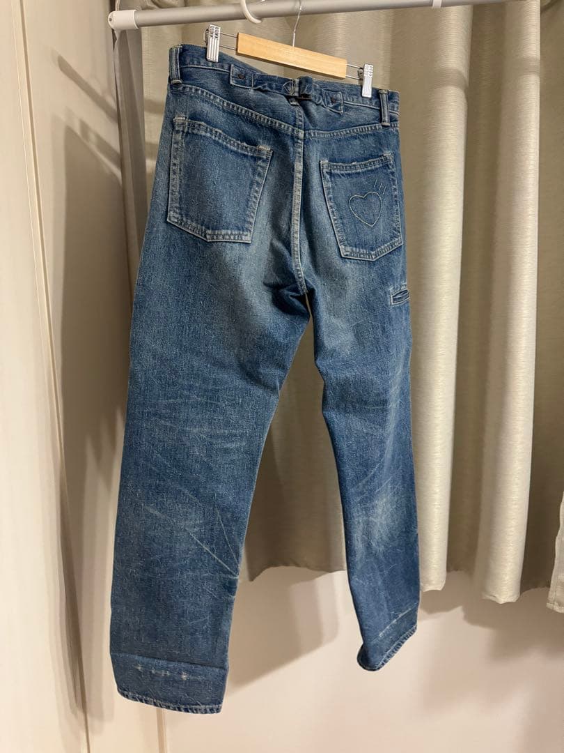 HUMAN MADE ストレートデニムパンツ インディゴ 30インチ HUMAN MADE ストレートデニムパンツ インディゴ 30インチ - メルカリ