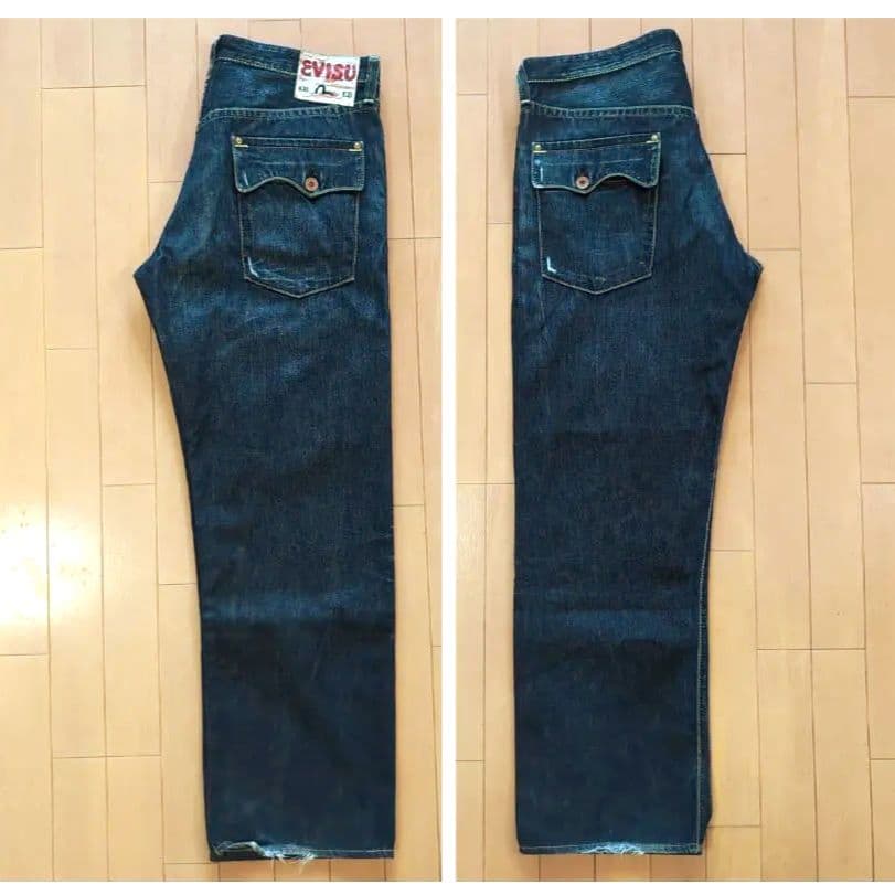 エヴィス EU ED ダメージジーンズ デニム 濃紺 33インチ 13F - メルカリ