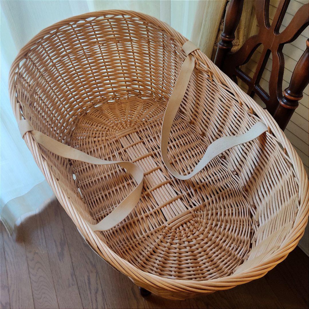 揺りかご揺り籠ラタン籐レトロクーハンクーファンバスケット籠