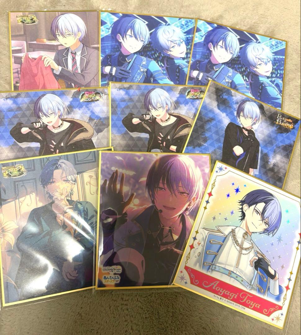 青柳冬弥　まとめ売り　缶バッジ　色紙　アクリルスタンド 青柳冬弥 プロセカ グリ缶 色紙 アニメイト特典 まとめ売り - メルカリ