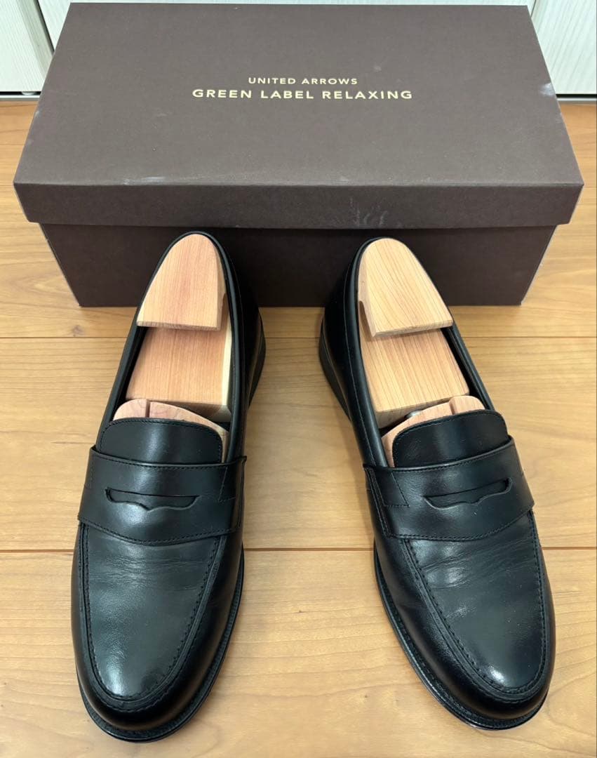 UNITED ARROWS グリーンレーベルリラクシング 黒ローファー - メルカリ