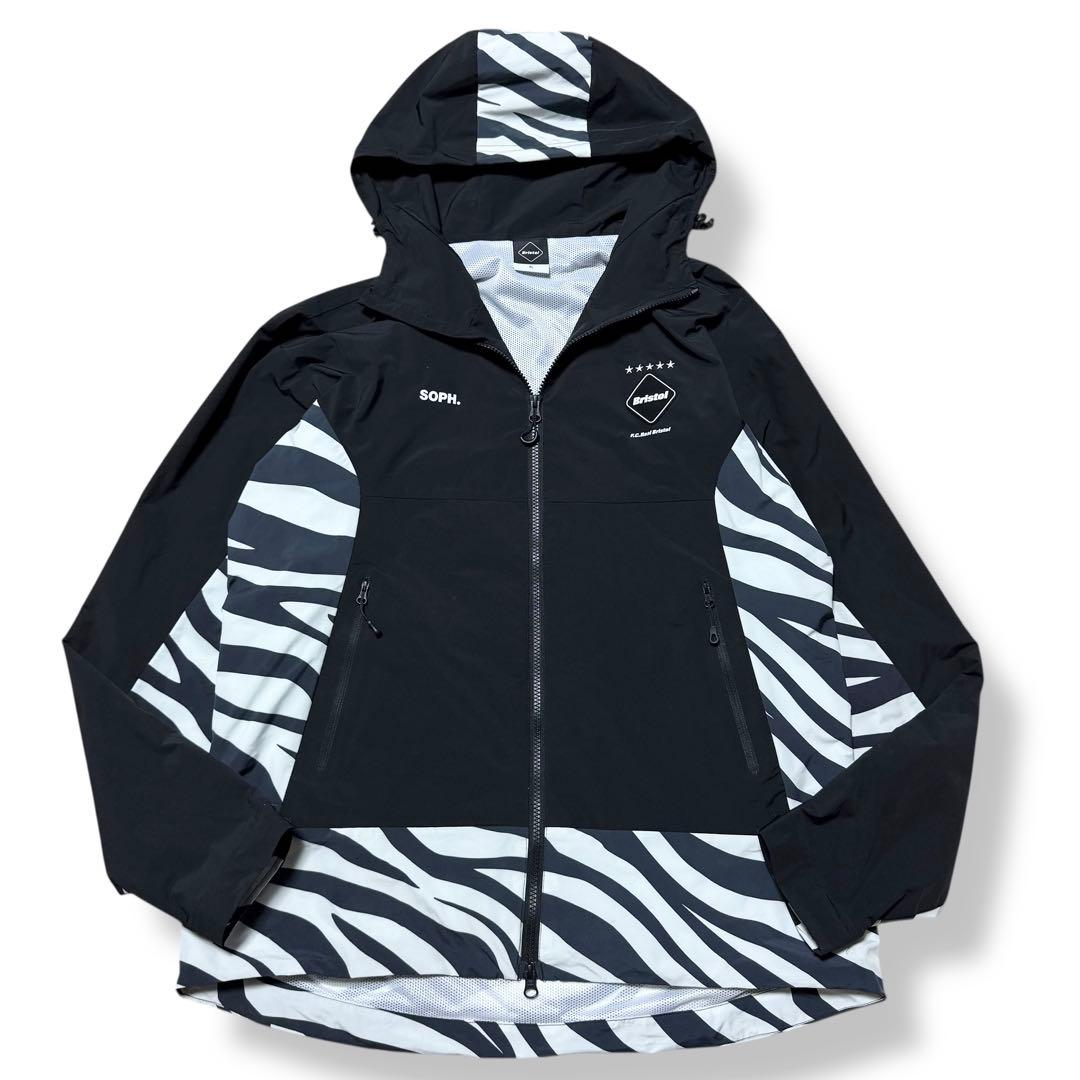 美品】FC.Real ブリストル ゼブラ柄 アノラックパーカー 黒 XL - メルカリ