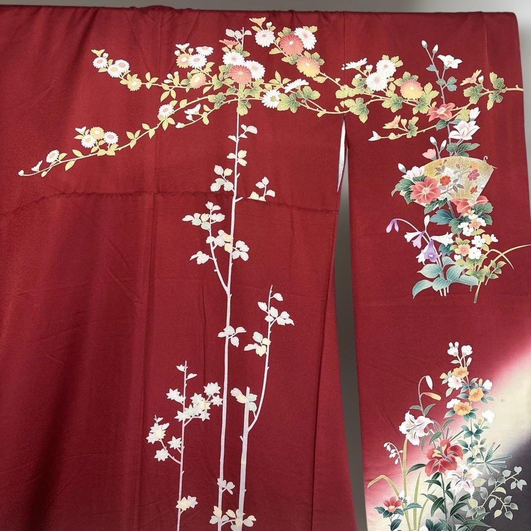 超美品 振袖 japan vintage kimono silk100 % - メルカリ