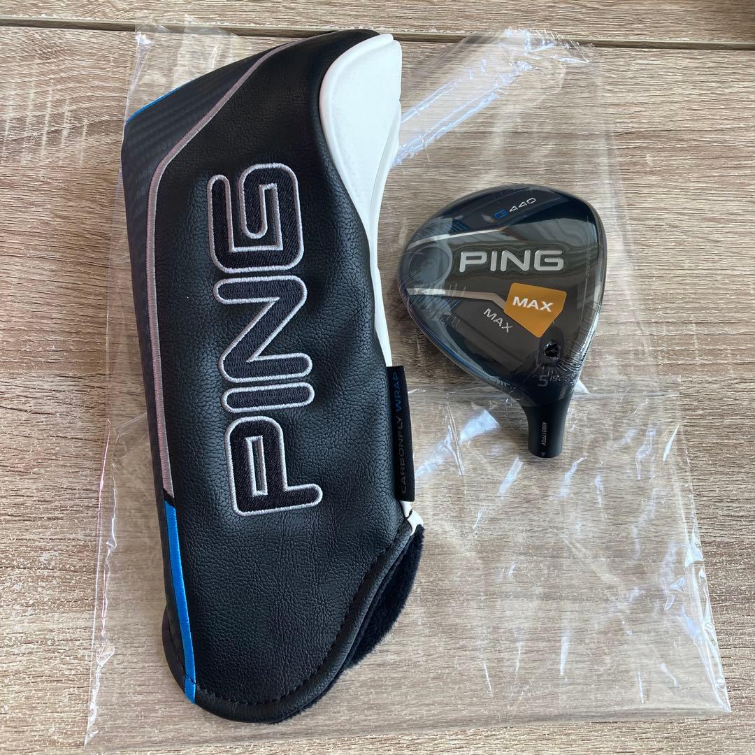 新品　未使用PING ピンG440MAXFWフェアウェイウッド5番ヘッド、カバー G440 PING MAX FAIRWAY WOOD / ピン マックス フェアウェイウッド 2025