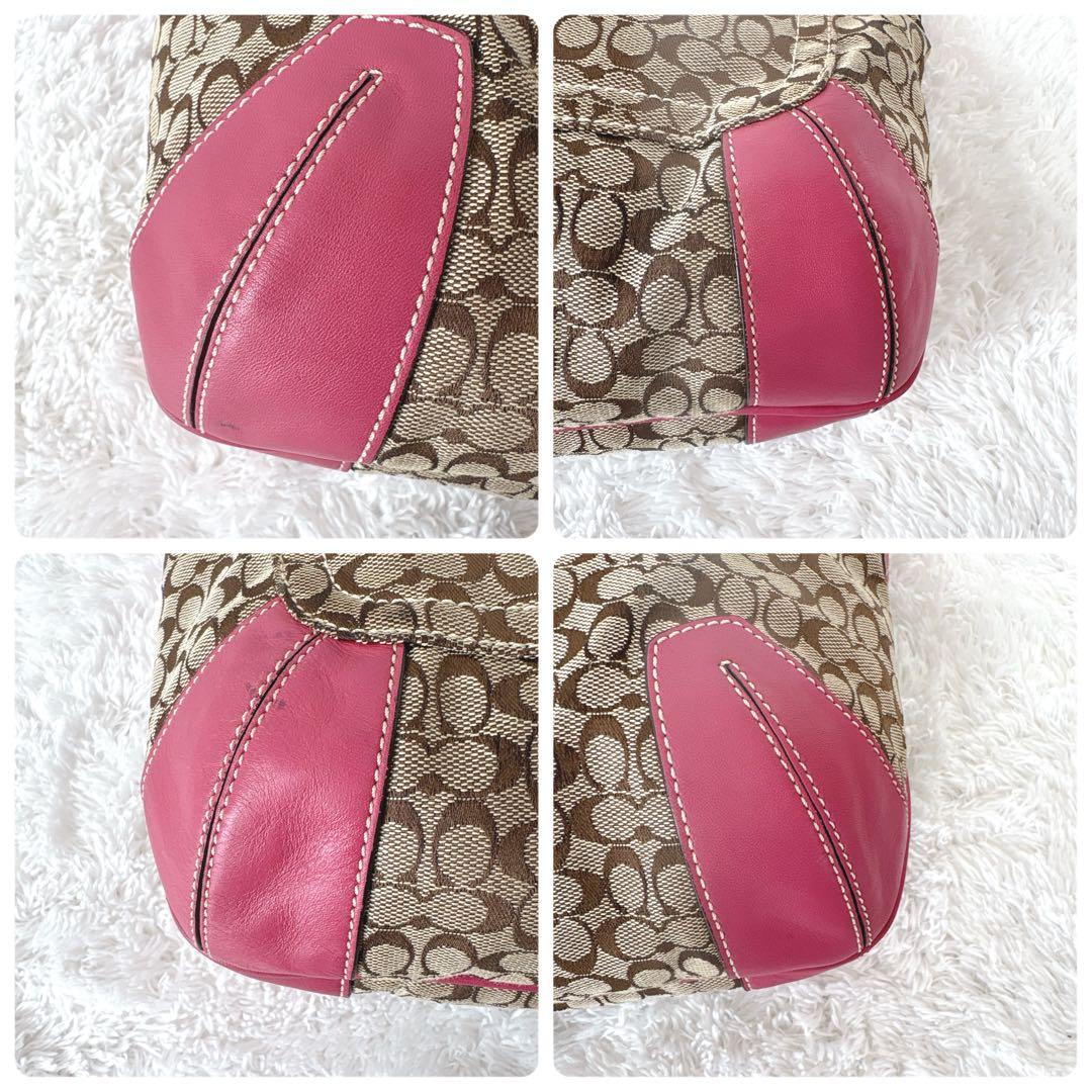 COACH One Shoulder Bag Hobo Elgo Pink