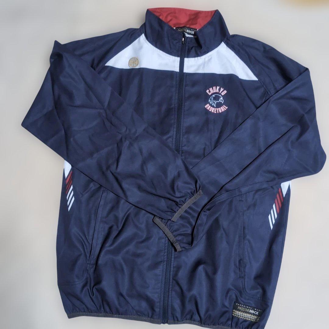 中京大学バスケット ウォームアップ上下 XL ネイビー - ウェア激安