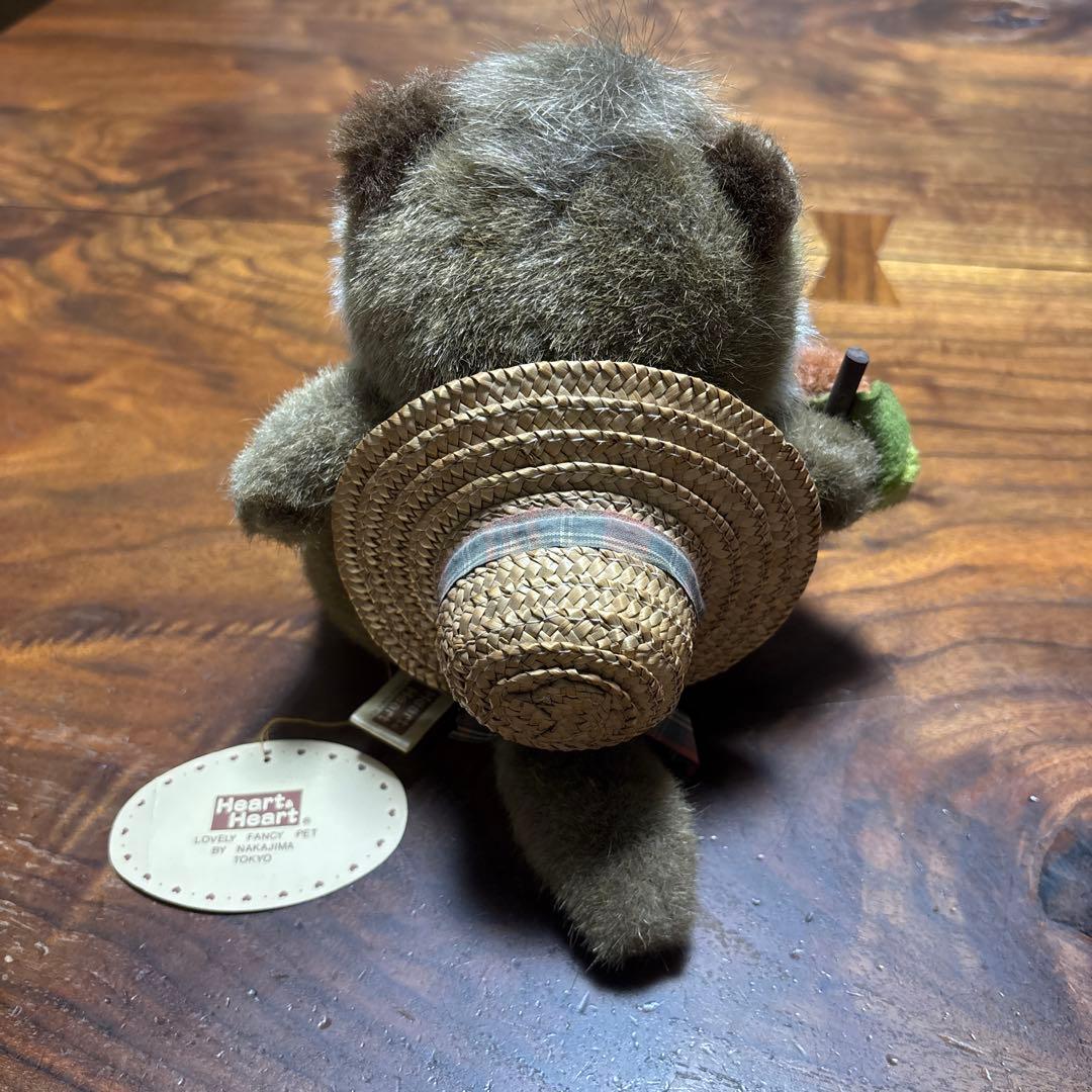 昭和レトロ ナカジマ ごきげんたん太 たぬき ぬいぐるみ Heart＆Heart
