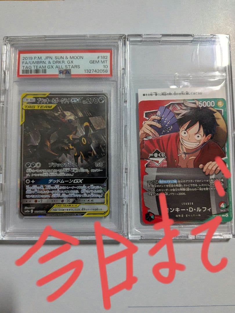 ブラッキー＆ダークライGX SA (PSA10) PSA10鑑定済〕ブラッキー＆ダークライGX(SA)【SR】{182/173}