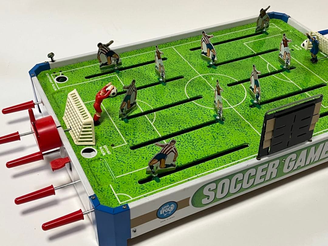 ビンテージ エポック社 サッカーゲーム ブリキ製 昭和レトロ 当時物 70