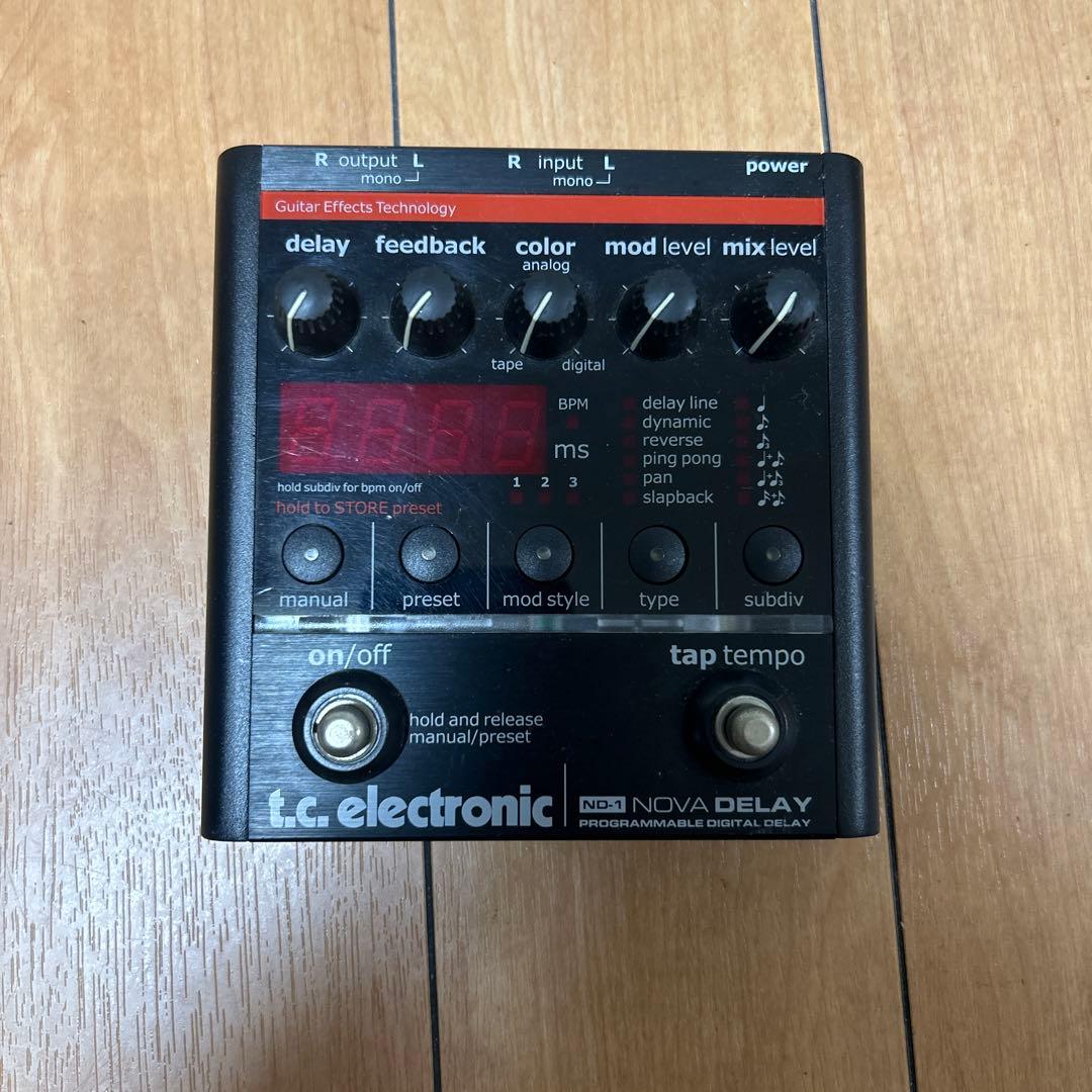 ギター tc electronic NOVA DELAY ND-1 Amazon | tc electronic プログラマブル ディレイ ND-1 NOVA DELAY