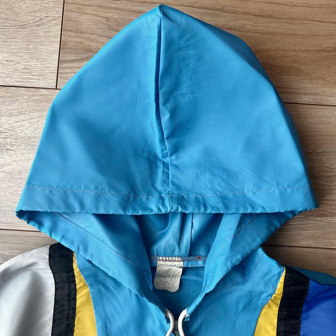 60s ビンテージ ナイロン アノラック パーカー モンドリアン