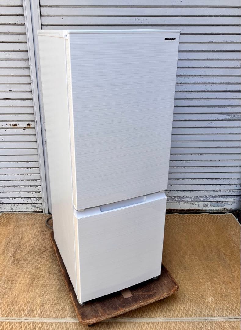 ② 【送料無料】SHARP冷蔵庫 179L 2ドア SJ-D18H-W 2022 冷蔵庫 ホワイト系 SJ-D18H-W [179L /2ドア /右開き/左開き付け替え