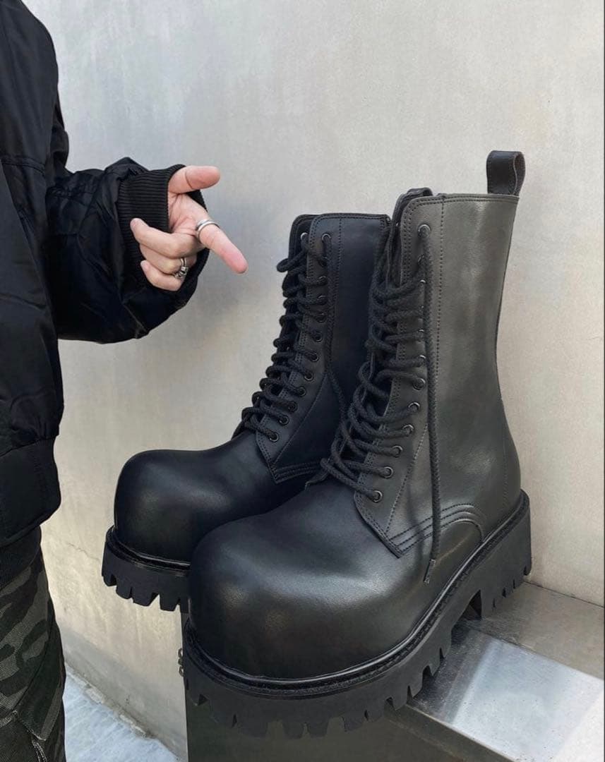 伊津みきお様専用 厚底ブーツ ロングブーツ アトムブーツ モード
