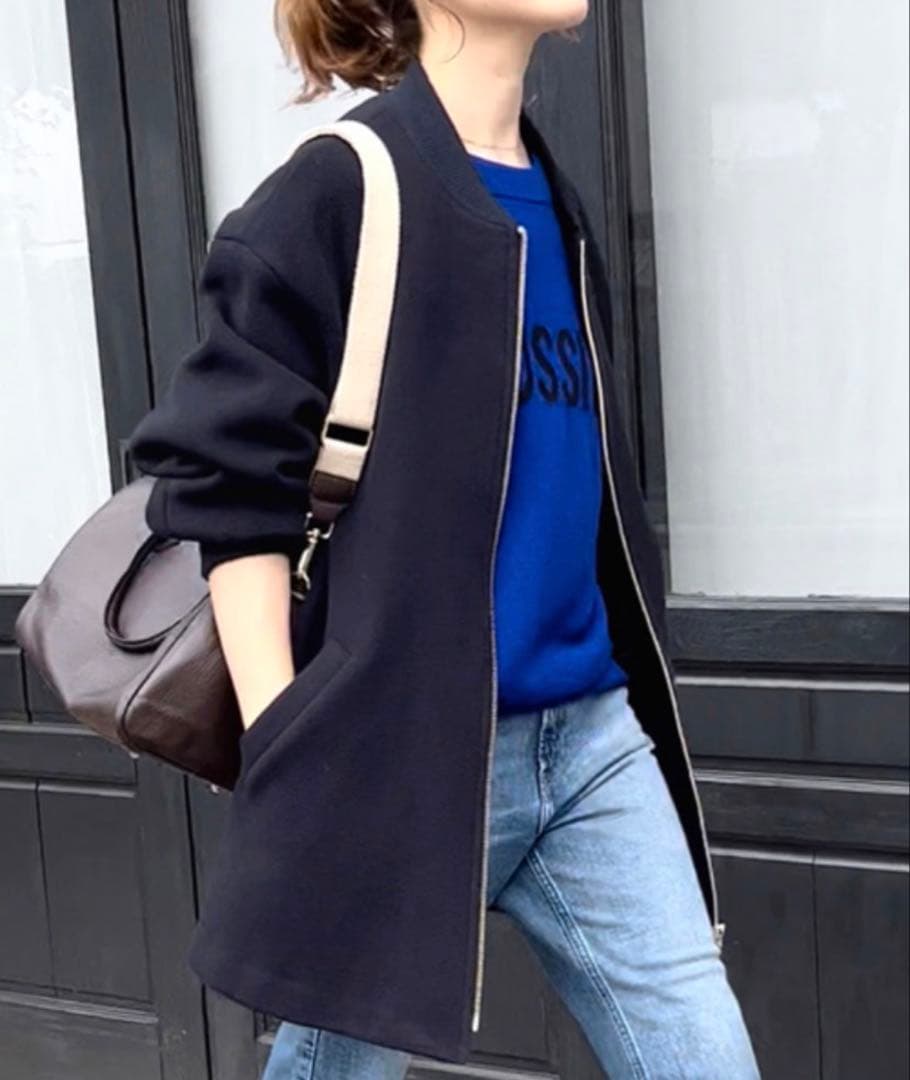 【美品】Spick & Span スピックアンドスパン W/NyZIPコート Spick & Span（スピックアンドスパン）の「W/NyZIPコート（ブルゾン