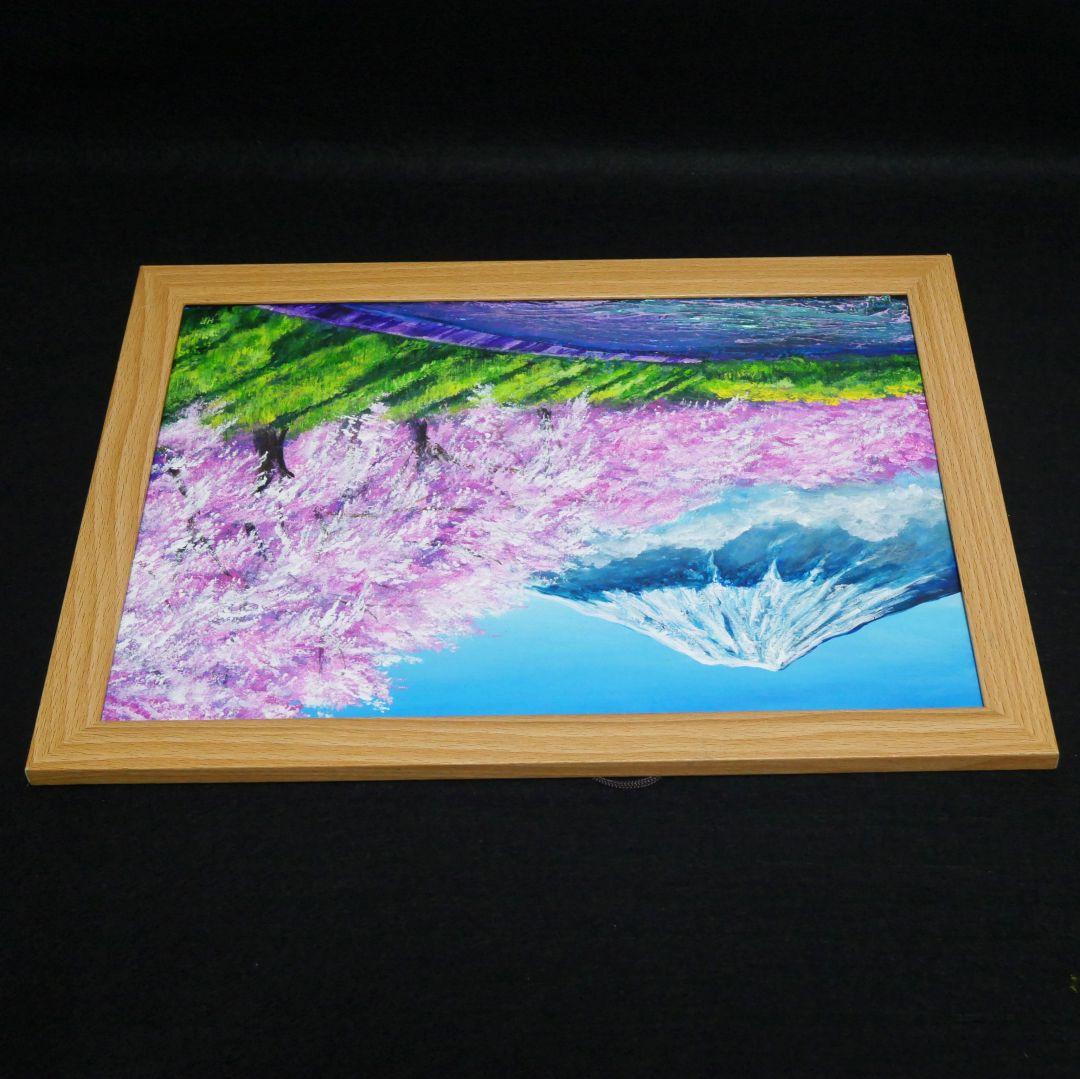 油絵 油彩 油彩画 絵 絵画【龍巌淵の桜】 - メルカリ