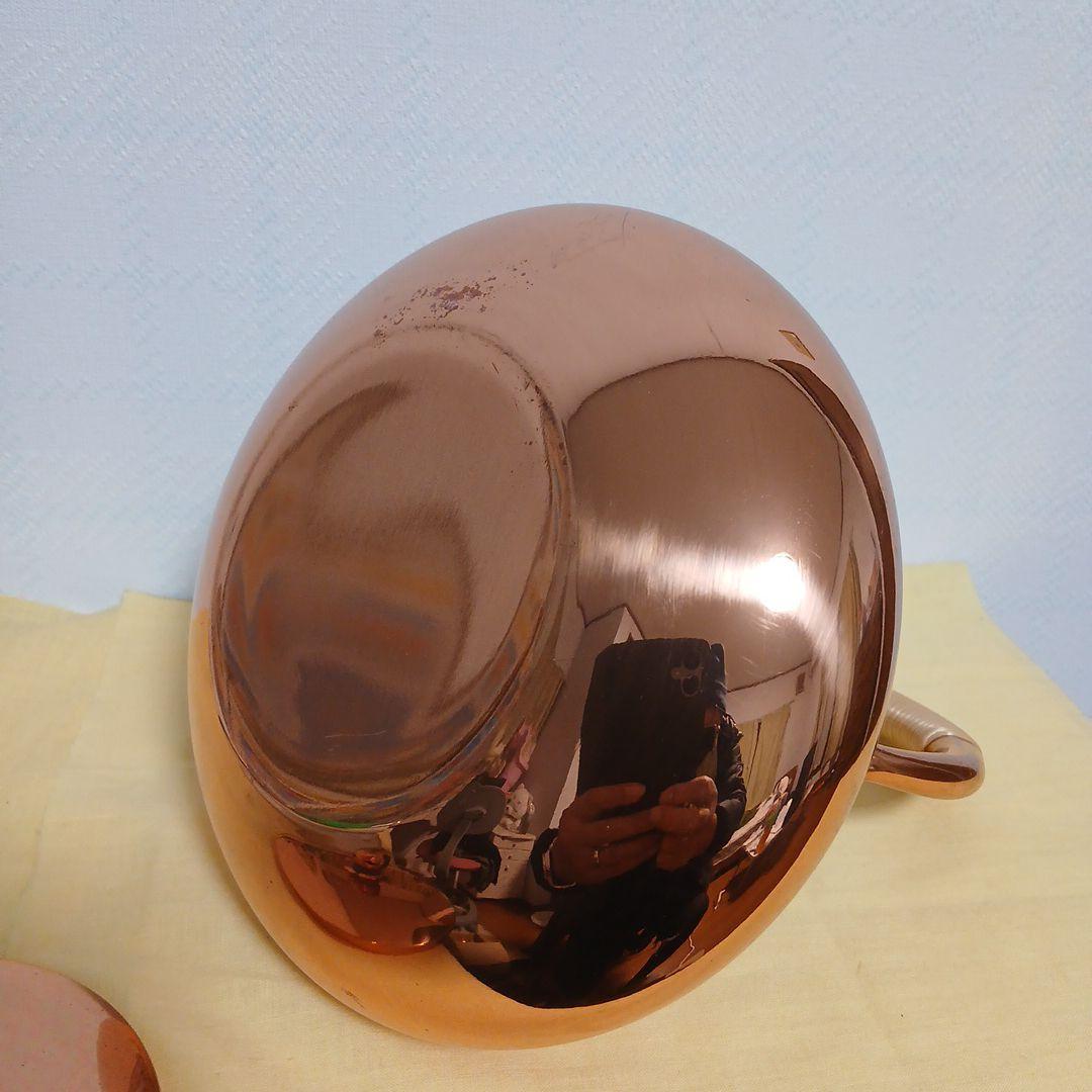 銅製 丸型薬缶　白川堂　1.8L