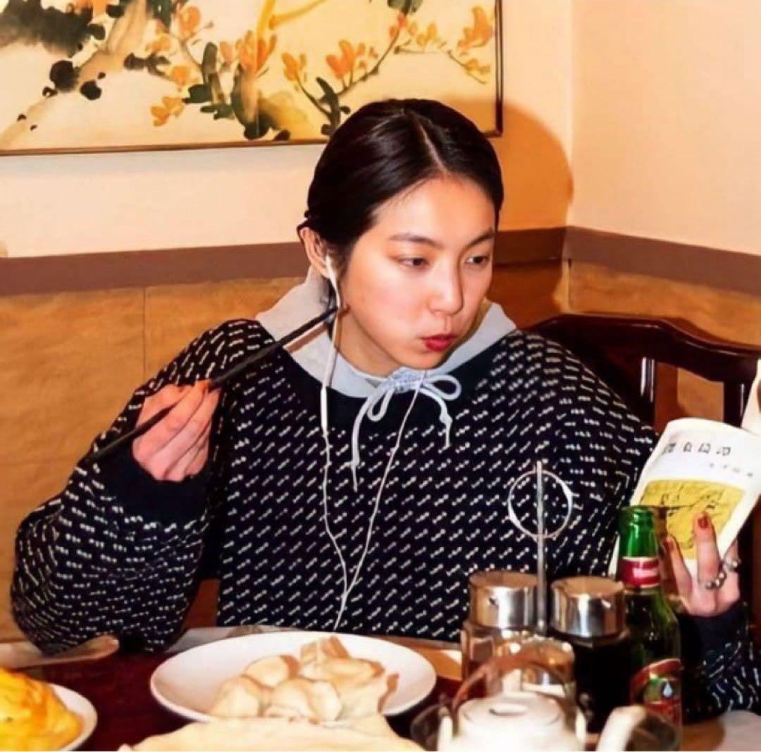 L.L.Bean バーズアイニット ネイビー Mサイズ