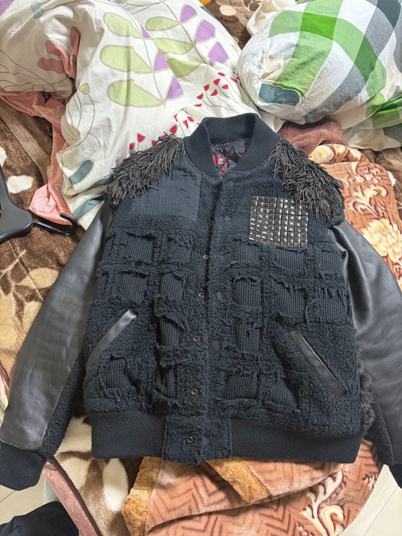 phenomenon スタジャン ma1 supreme レザー Supreme Schott Snow White Hand-Painted Leather A2 Jacket (FW24