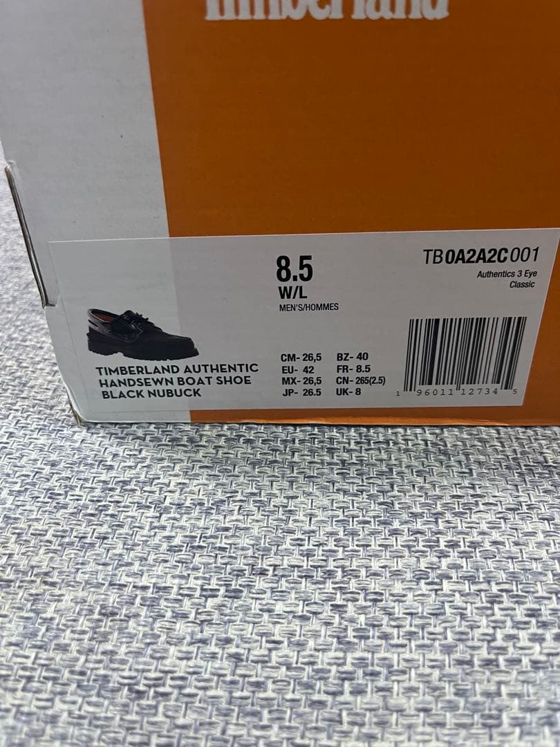 Timberland 3eye ブラック デッキシューズ 26.5cm(8.5)