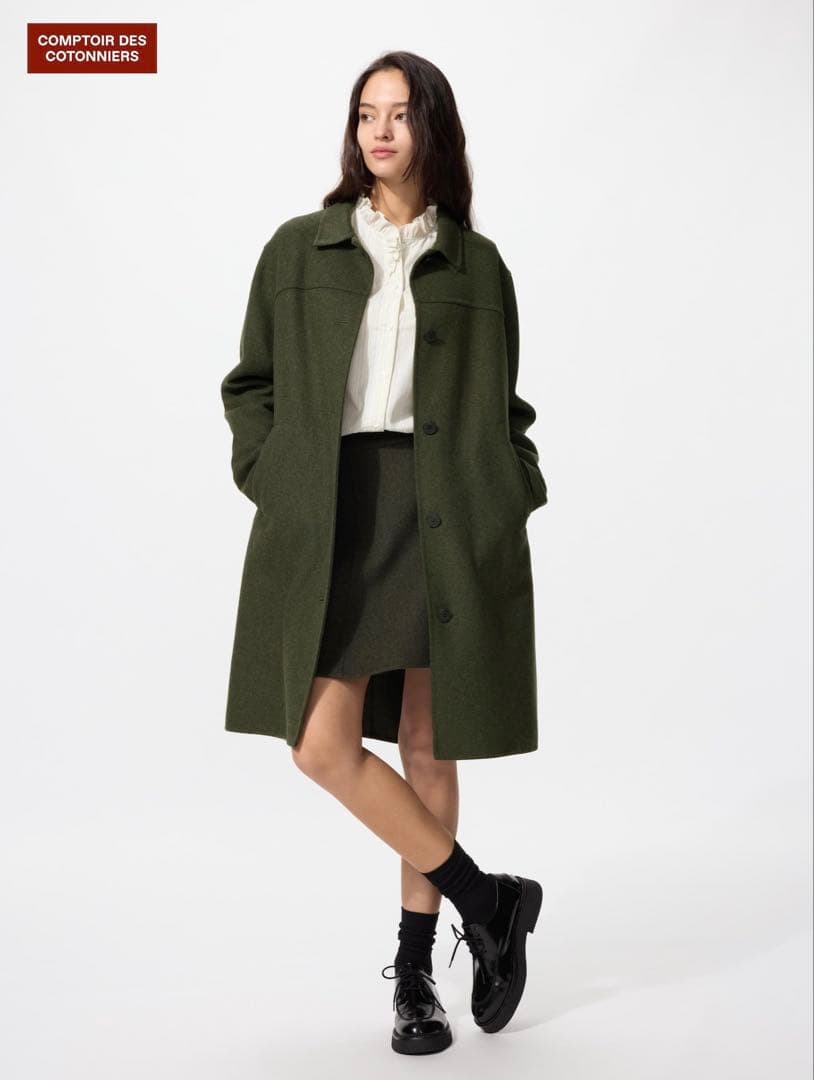 ユニクロ×コントワー・デ・コトニエ ダブルフェイスロングコート