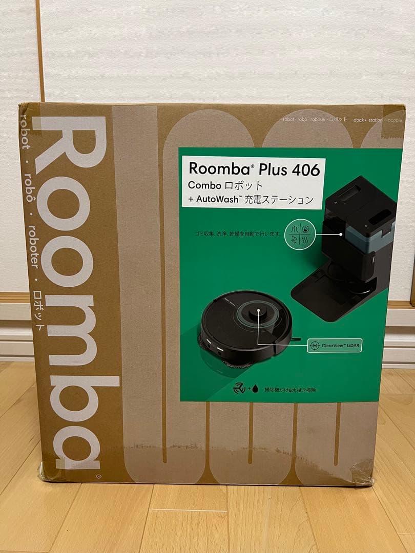 [新品・未開封] Roomba® Plus 406 Combo ロボット掃除機 国内正規品】 ロボット掃除機 「ルンバ」Plus 406 Combo ロボット+