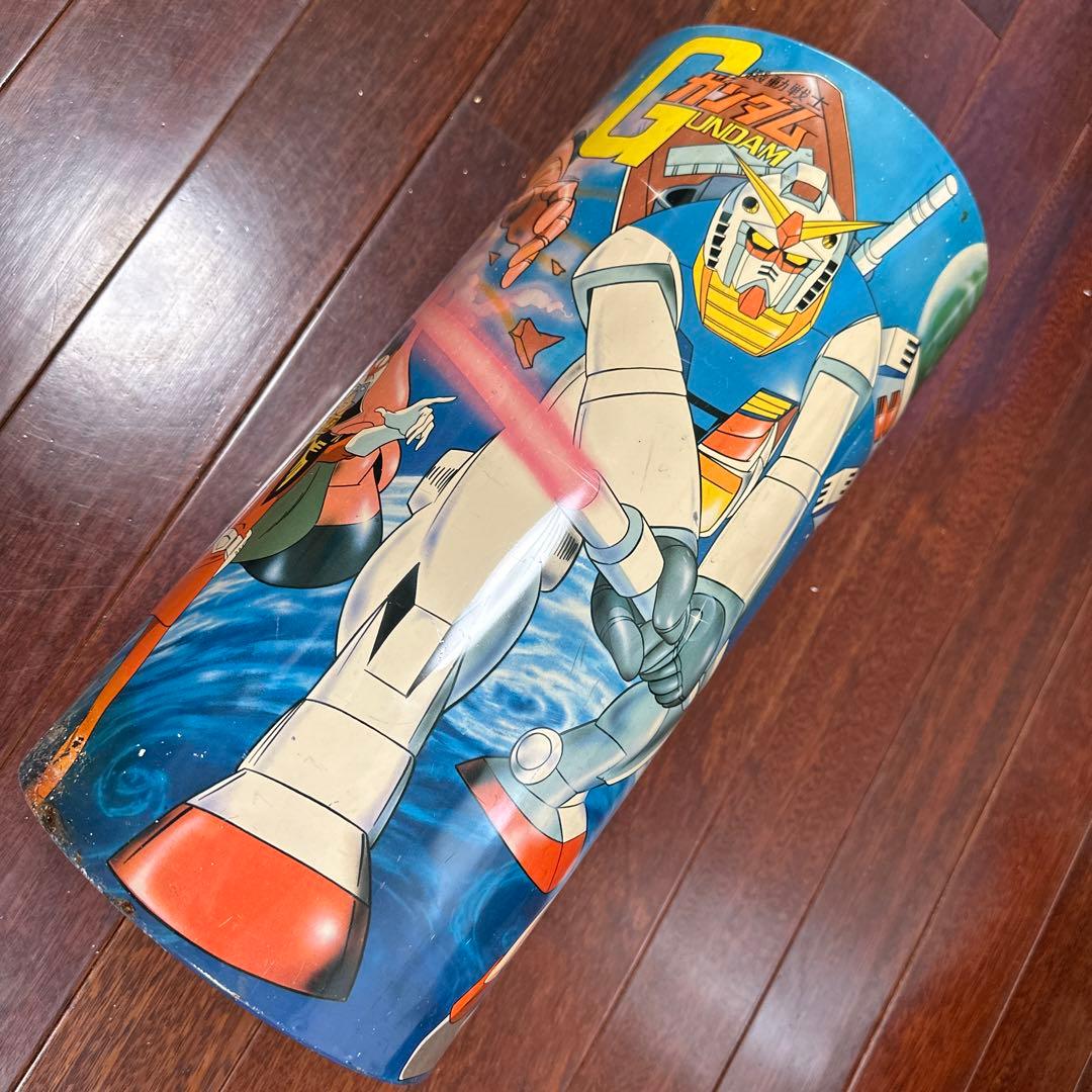 当時モノ⭐︎ガンダムのブリキゴミ箱⭐︎昭和レトロ⭐︎ビンテージ