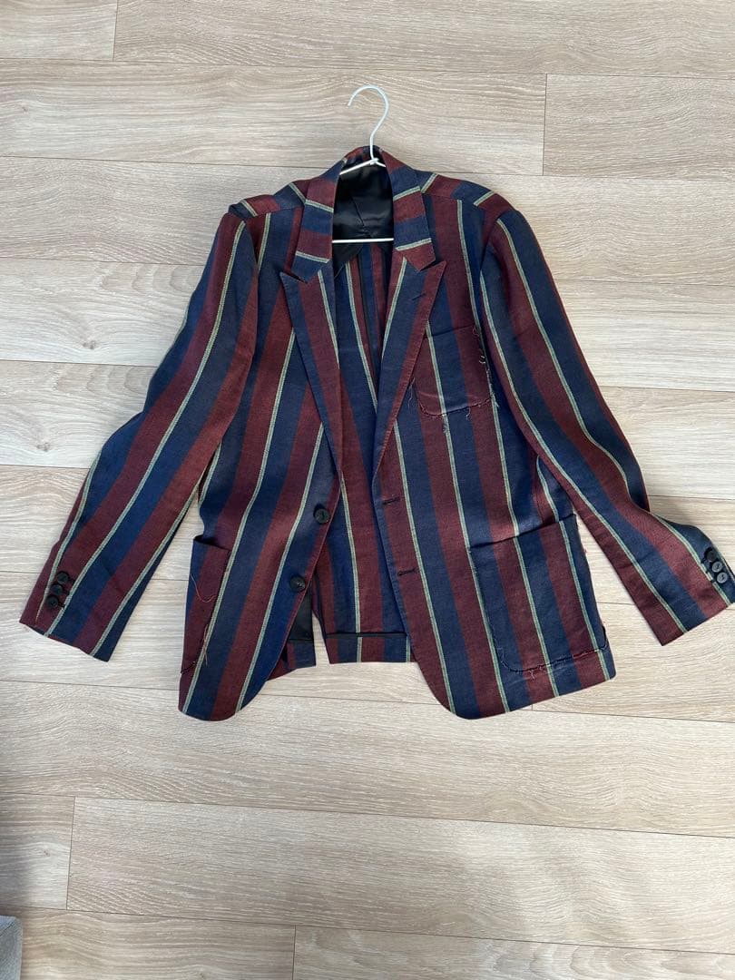 12SS ランウェイモデル ジョンローレンスサリバン ストライプ