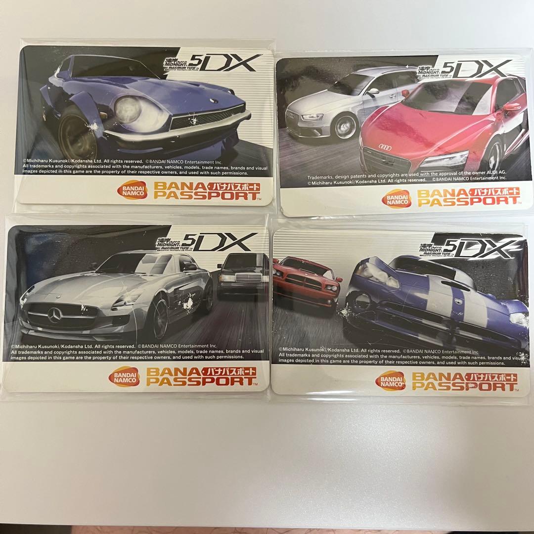 ナムコ バナパスポートカード バナパス 湾岸ミッドナイト 5DX 柄 4枚