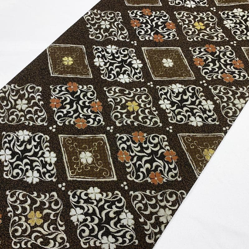 502my87◇西陣 廣部商事 花菱 唐草 金糸 六通 袋帯◇美品 - メルカリ