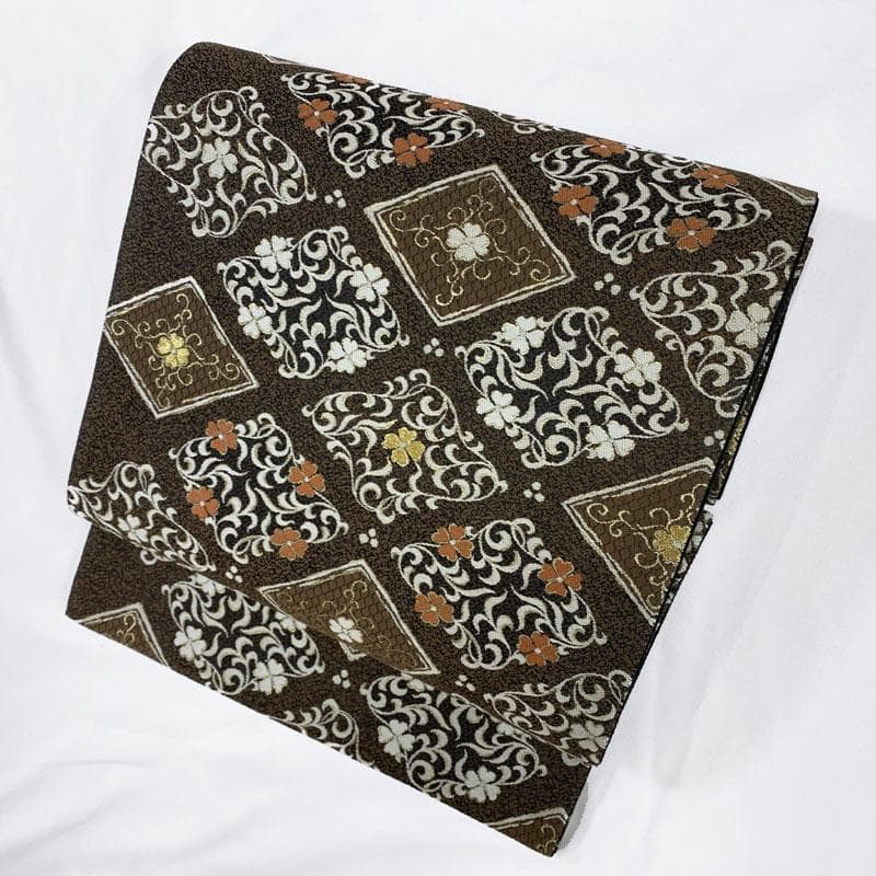 502my87◇西陣 廣部商事 花菱 唐草 金糸 六通 袋帯◇美品 - メルカリ