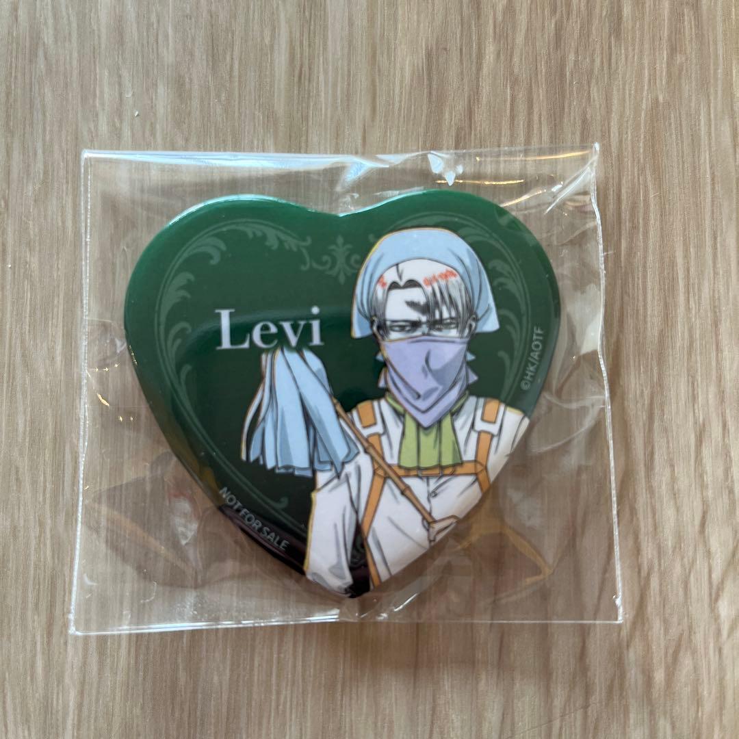 進撃の巨人 リヴァイ 特典 ハート型缶バッジ WIT STUDIO 激動 限定品