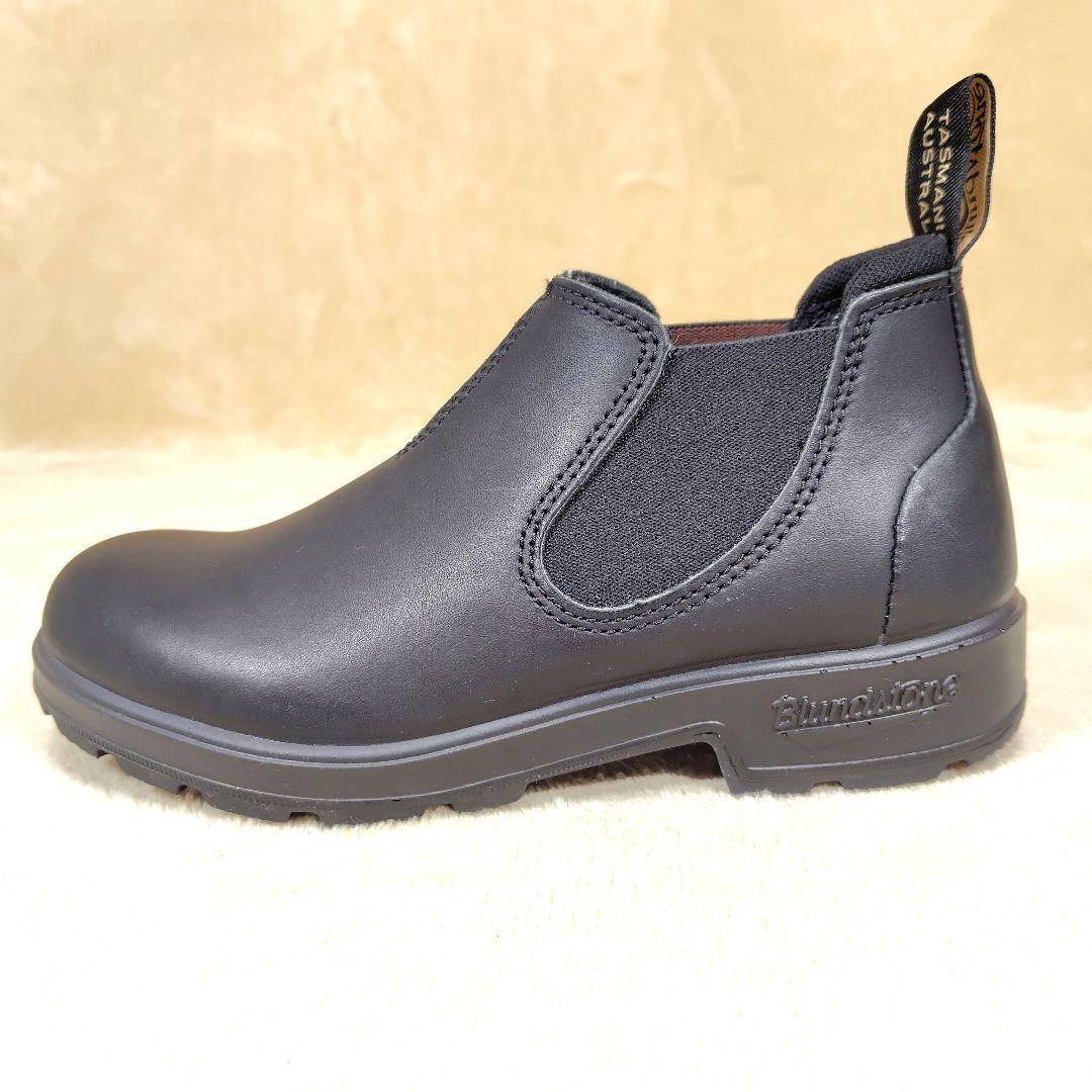 未使用級 ブランドストーン サイドゴアブーツ ローカット ブラック 23.5cm