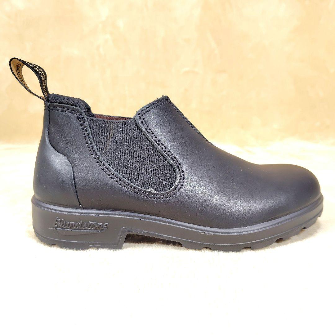 未使用級 ブランドストーン サイドゴアブーツ ローカット ブラック 23.5cm