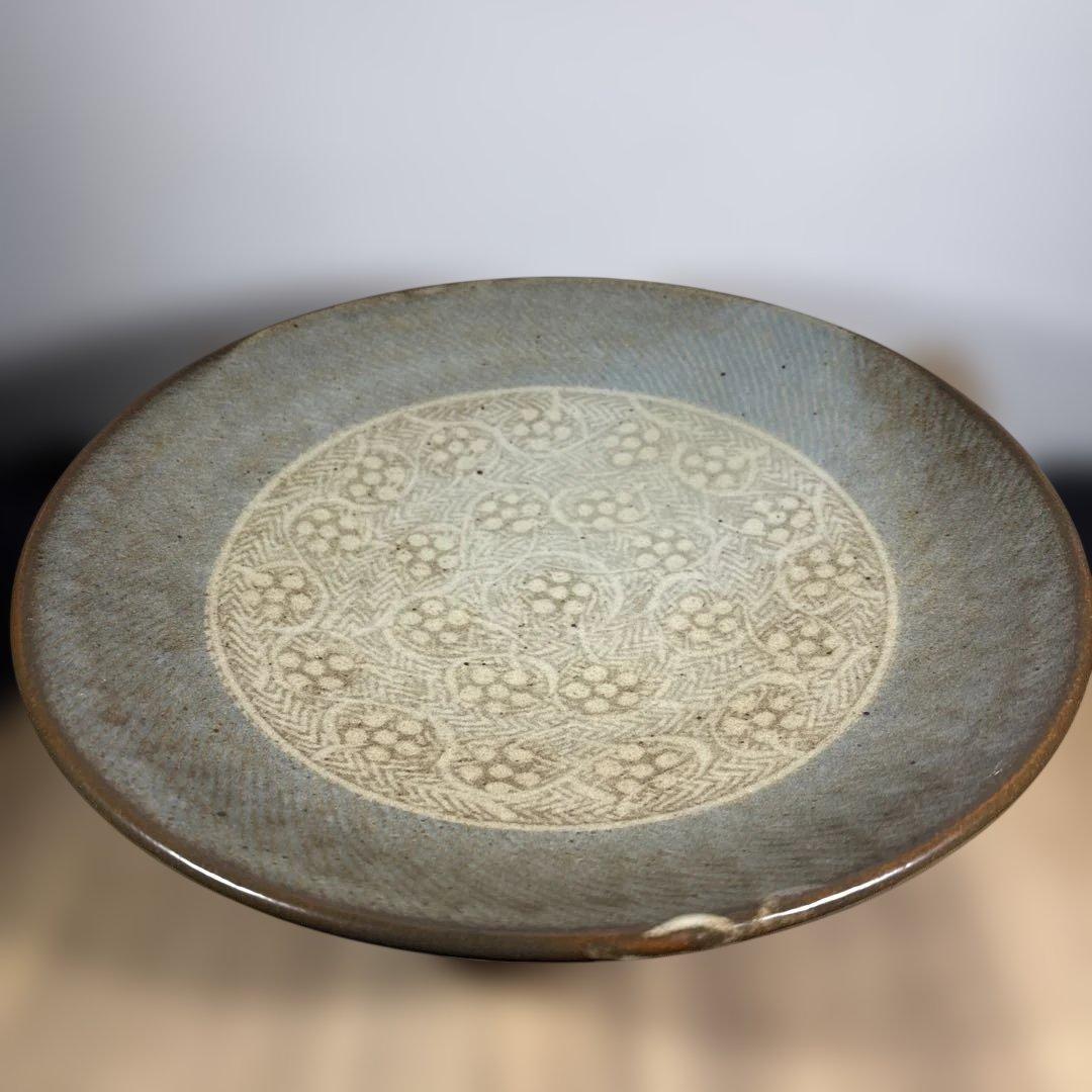 真作 人間国宝 島岡達三 象嵌皿 大皿 経約31センチ - メルカリ