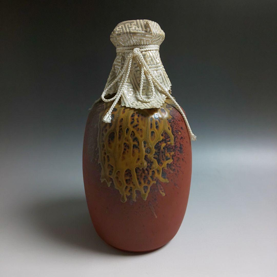 ☆ 古い酒壺 古酒 日本酒 清酒 1級 空瓶 陶器 骨董 一輪挿し 花器