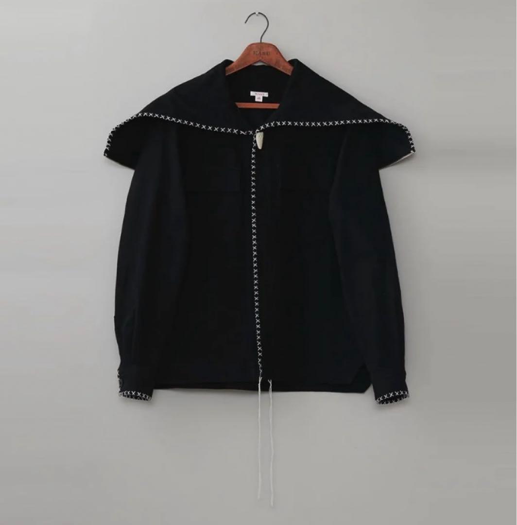 MASU SAILOR HOOD SHIRTS セーラーフードシャツ MASU(エムエーエスユー)のSAILOR HOOD SHIRTS BLACKの通販｜PALETTE
