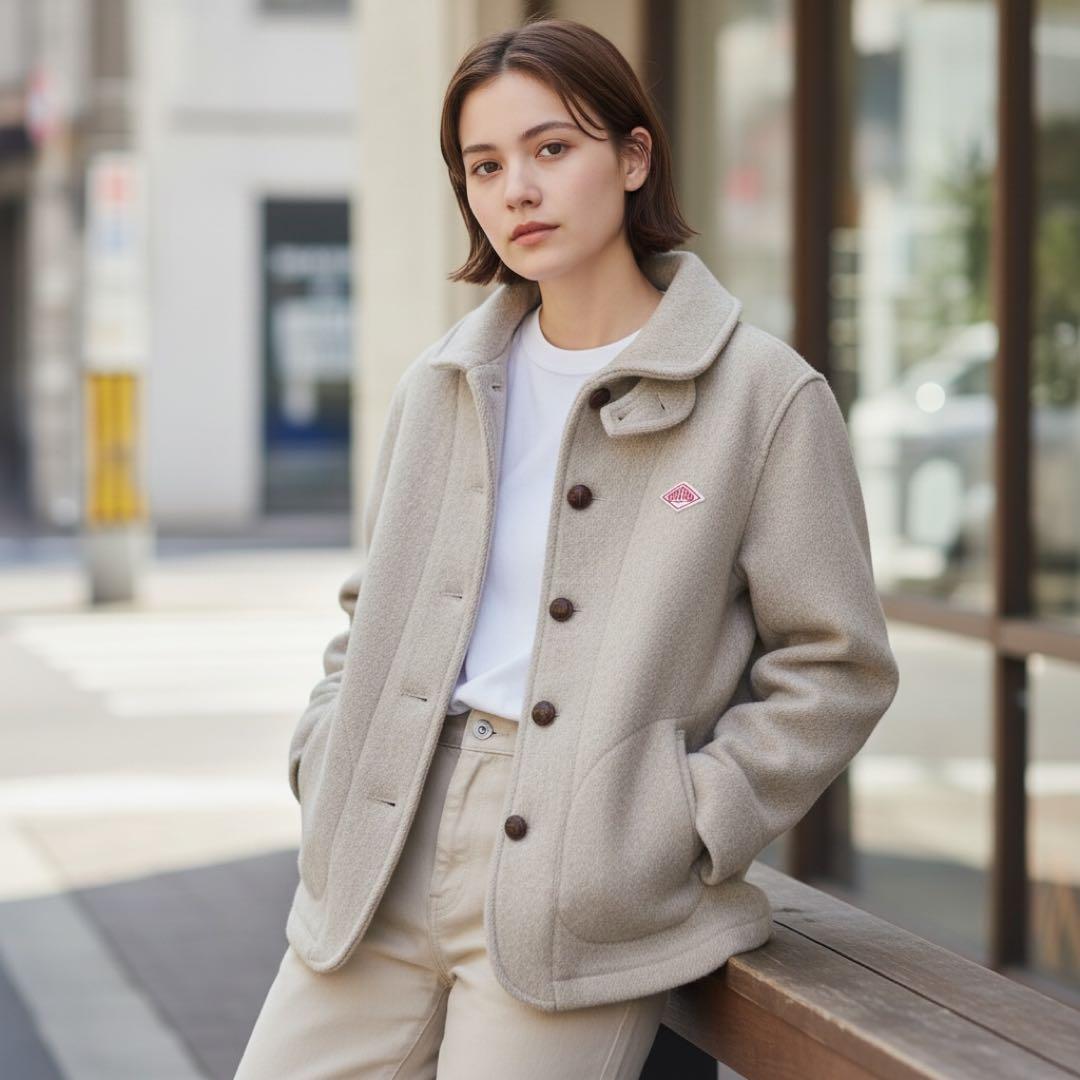 DANTON ダントン ウールモッサコート 36サイズ 丸襟 JD-8243 楽天市場】DANTON ダントン ウールモッサ シングルジャケット JD-8243