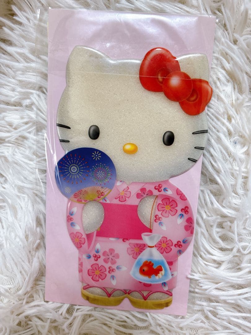A*い様 激レア当時物 ハローキティレトロ 立体ポストカードぷくぷく