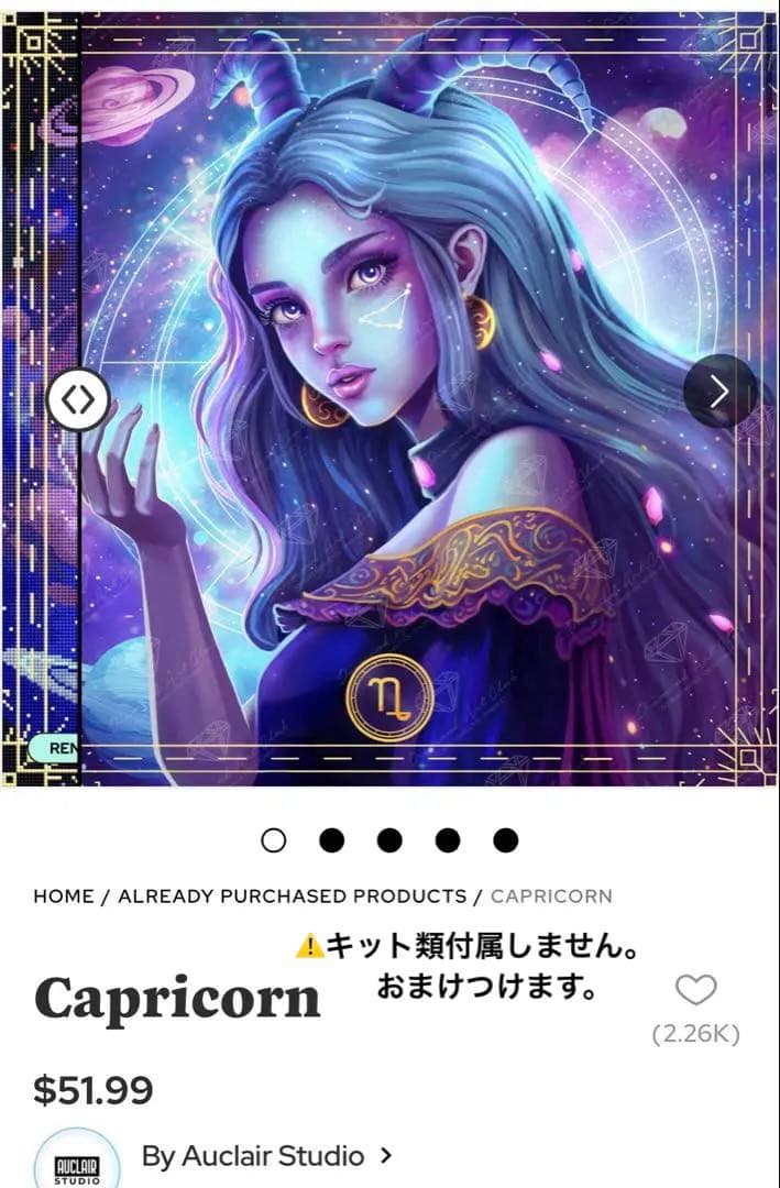 ダイヤモンドアートクラブ Capricorn ダイヤモンドアート ダイヤモンド